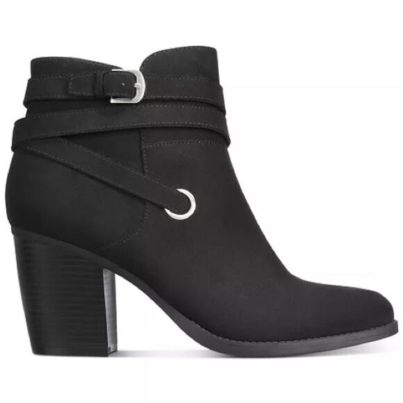 Zolaa 9.5 Block-Heel Booties Western Zip up Booties - Picture 9 of 13